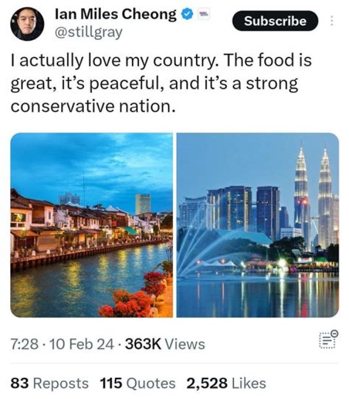 Ian Miles Cheong's Age And Its Impact